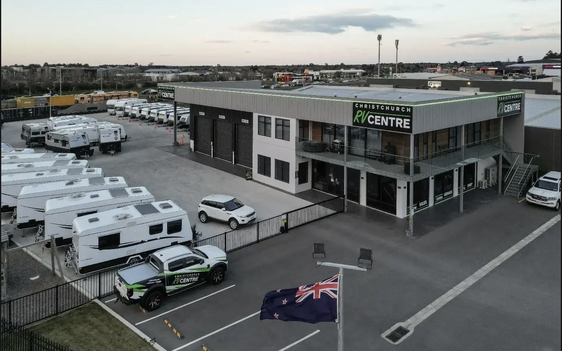 Christchurch RV Centre industrial and retail development