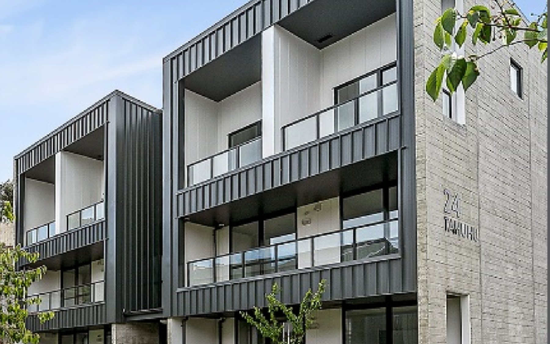 Mid-rise residential apartment building